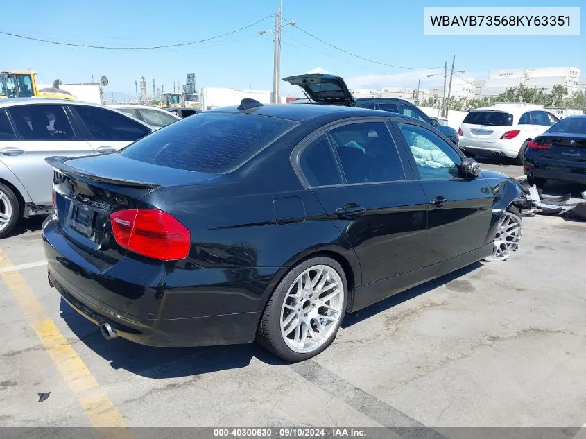 WBAVB73568KY63351 2008 BMW 335I