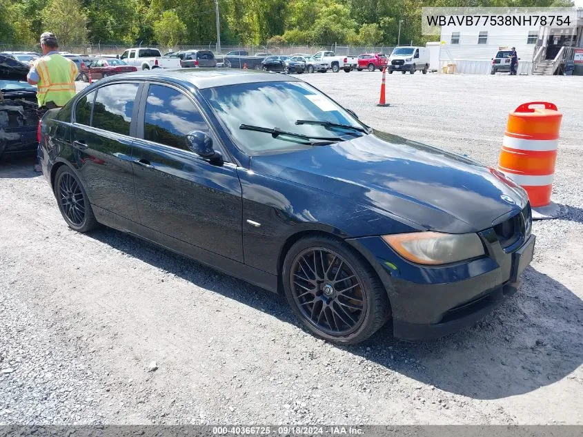 WBAVB77538NH78754 2008 BMW 335I