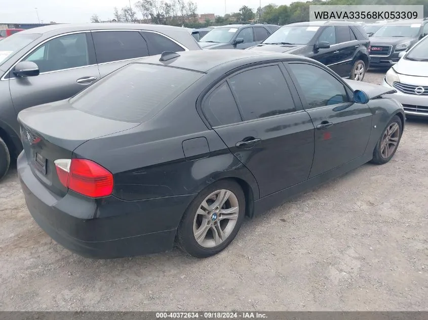 2008 BMW 328I VIN: WBAVA33568K053309 Lot: 40372634