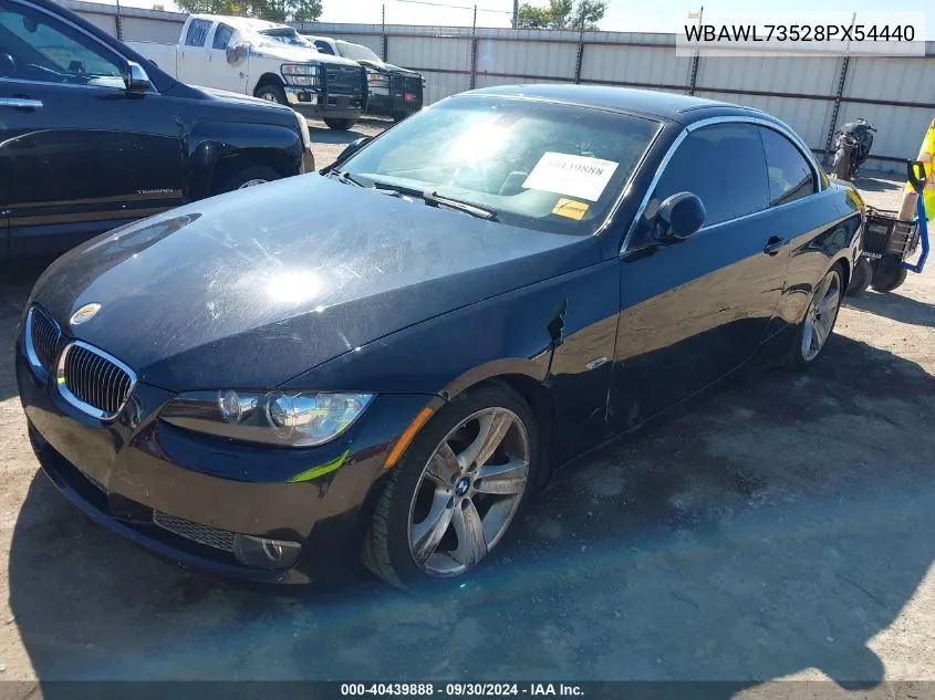 2008 BMW 335I VIN: WBAWL73528PX54440 Lot: 40439888