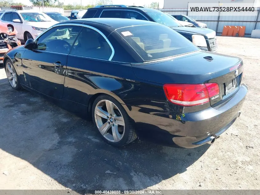 2008 BMW 335I VIN: WBAWL73528PX54440 Lot: 40439888