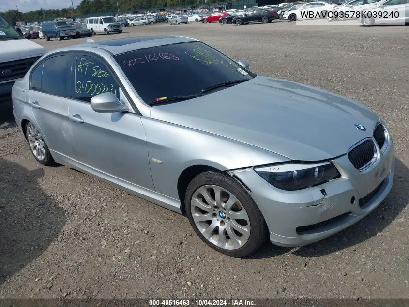 WBAVC93578K039240 2008 BMW 328Xi