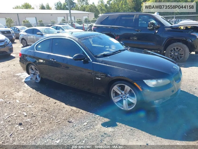 2008 BMW 335I VIN: WBAWB73558P044158 Lot: 40537401