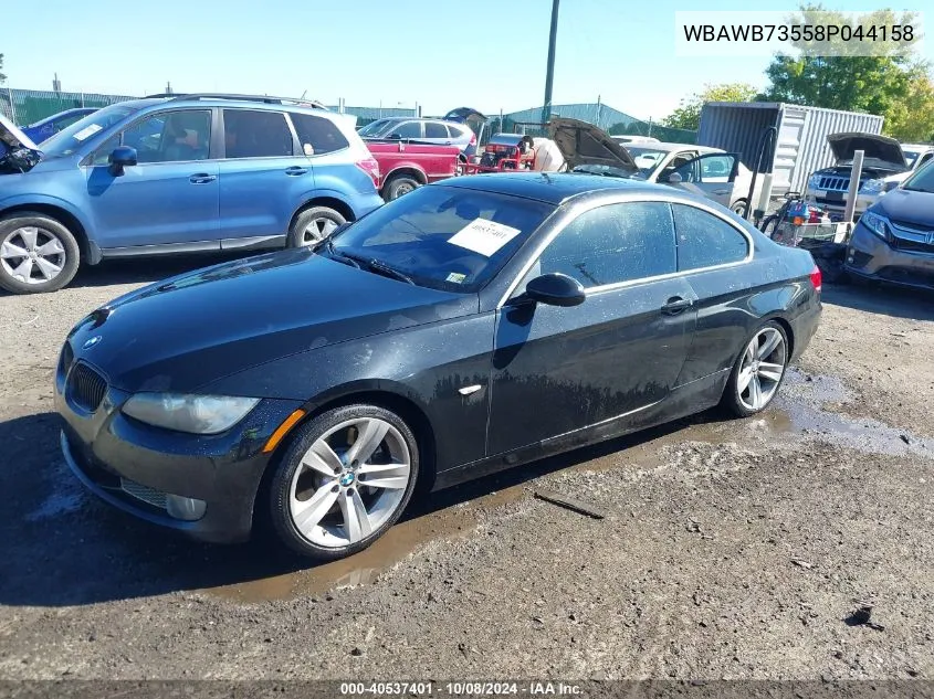 2008 BMW 335I VIN: WBAWB73558P044158 Lot: 40537401