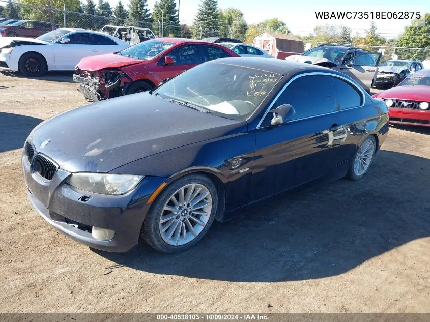 2008 BMW 335Xi Xi VIN: WBAWC73518E062875 Lot: 40538103