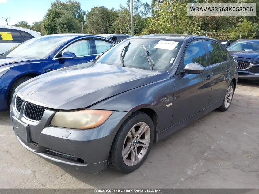 2008 BMW 328 I VIN: WBAVA33568K053066 Lot: 40565118