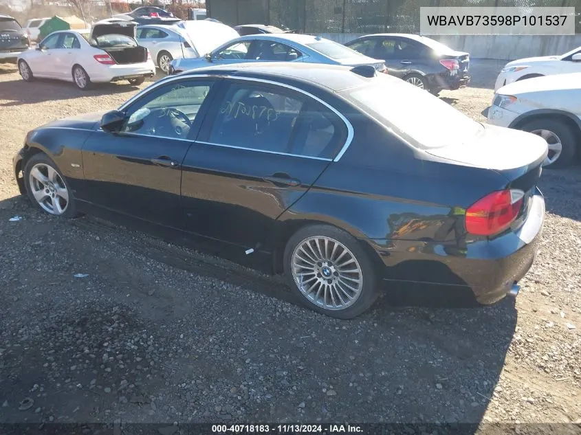 2008 BMW 335I VIN: WBAVB73598P101537 Lot: 40718183