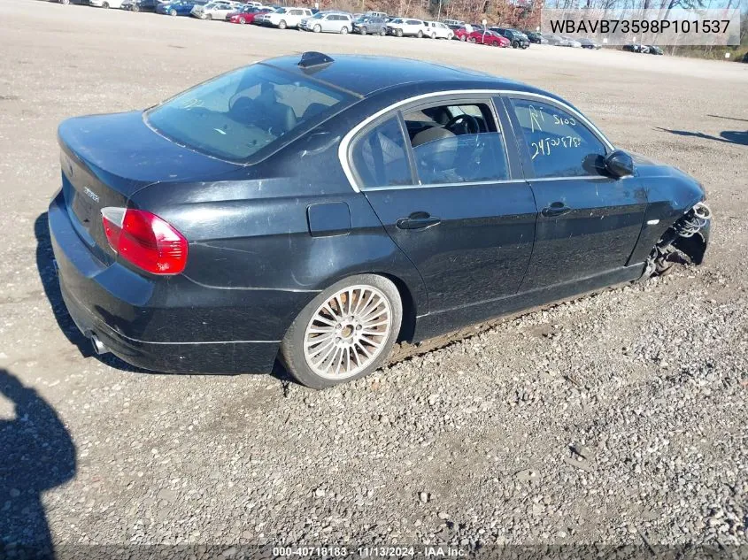 2008 BMW 335I VIN: WBAVB73598P101537 Lot: 40718183