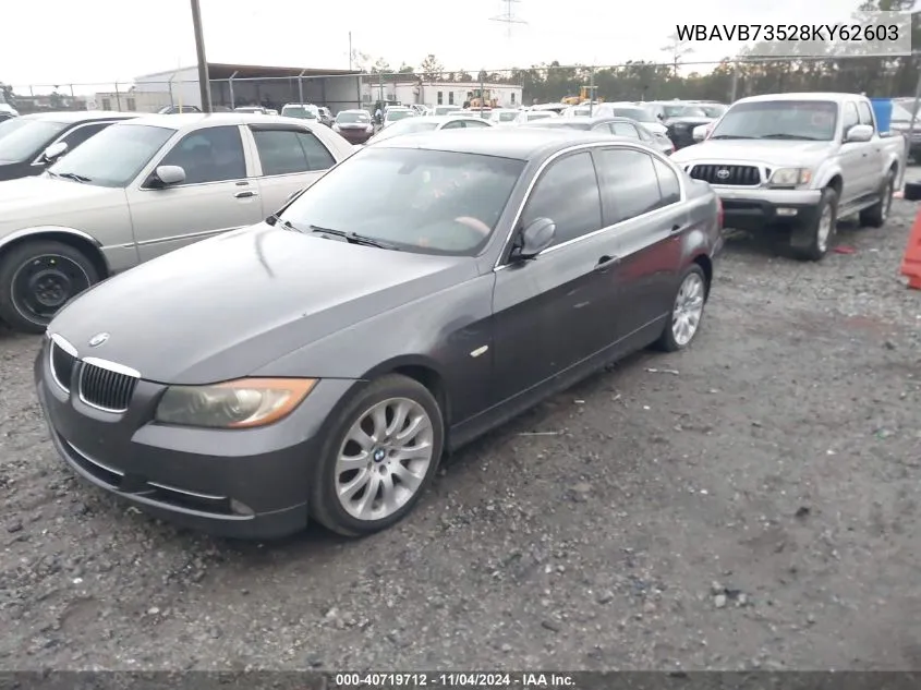 WBAVB73528KY62603 2008 BMW 335I