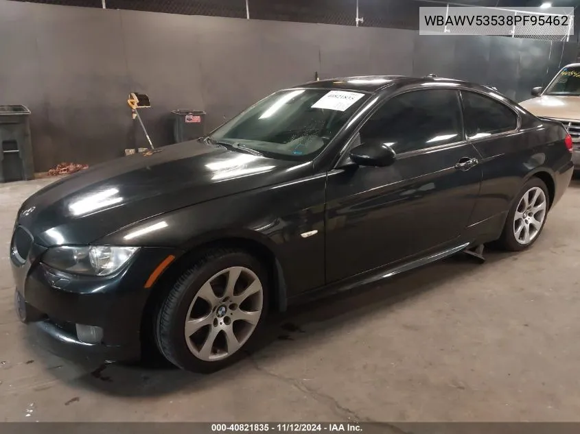 2008 BMW 328Xi VIN: WBAWV53538PF95462 Lot: 40821835