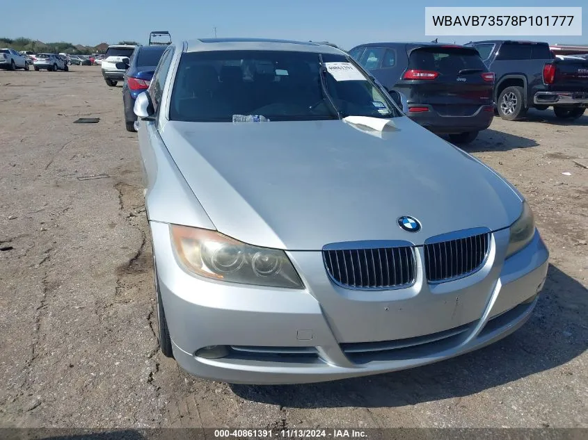 2008 BMW 335I VIN: WBAVB73578P101777 Lot: 40861391