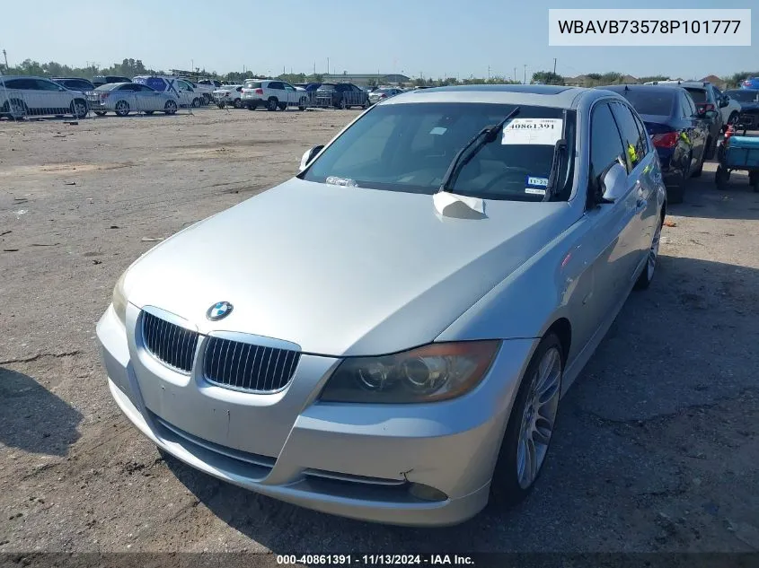 2008 BMW 335I VIN: WBAVB73578P101777 Lot: 40861391