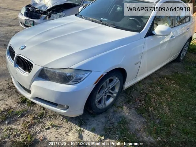 WBAPG73509A640918 2009 BMW 323I