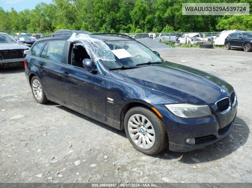 2009 BMW 328I xDrive VIN: WBAUU33529A539724 Lot: 39608957