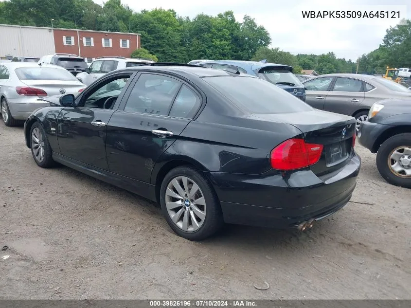 2009 BMW 328I xDrive VIN: WBAPK53509A645121 Lot: 39826196