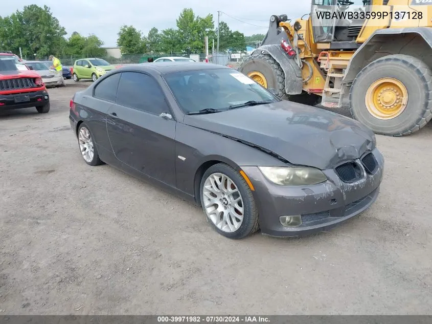 2009 BMW 328I VIN: WBAWB33599P137128 Lot: 39971982