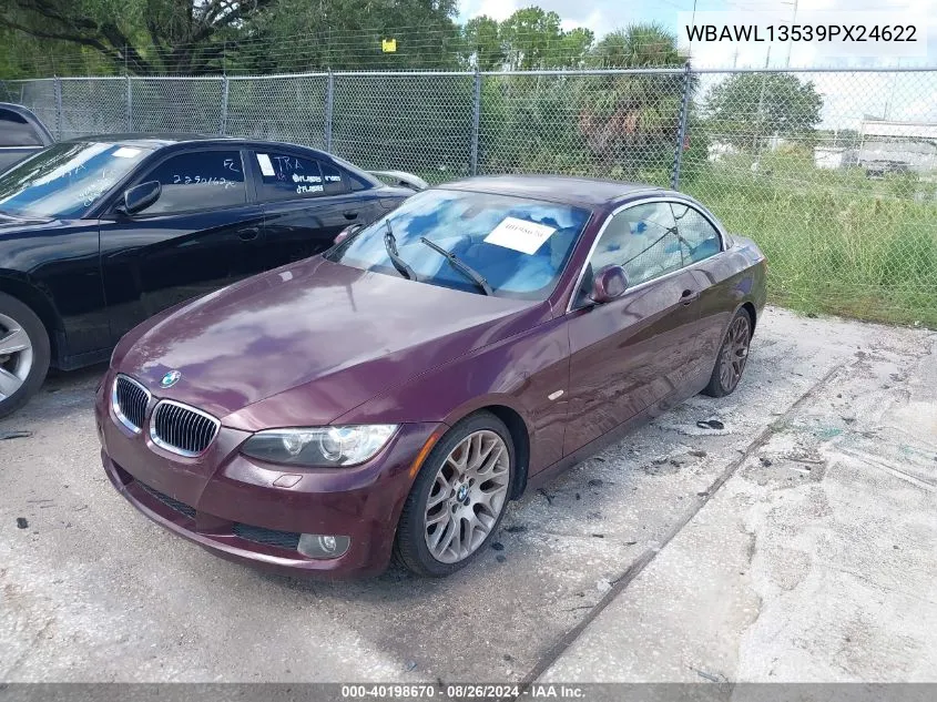 2009 BMW 328I VIN: WBAWL13539PX24622 Lot: 40198670