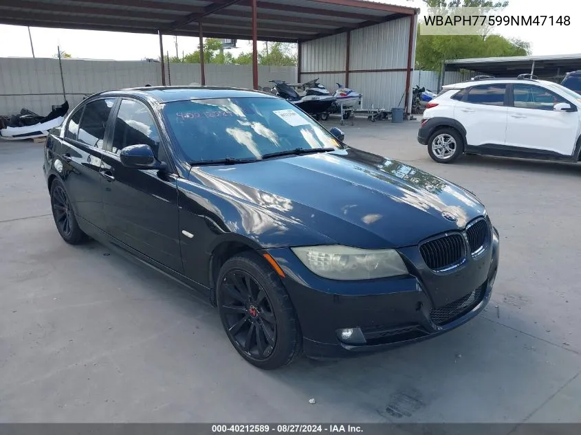 2009 BMW 328 I VIN: WBAPH77599NM47148 Lot: 40212589