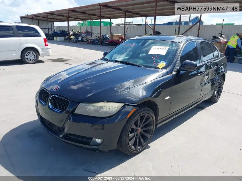 2009 BMW 328 I VIN: WBAPH77599NM47148 Lot: 40212589