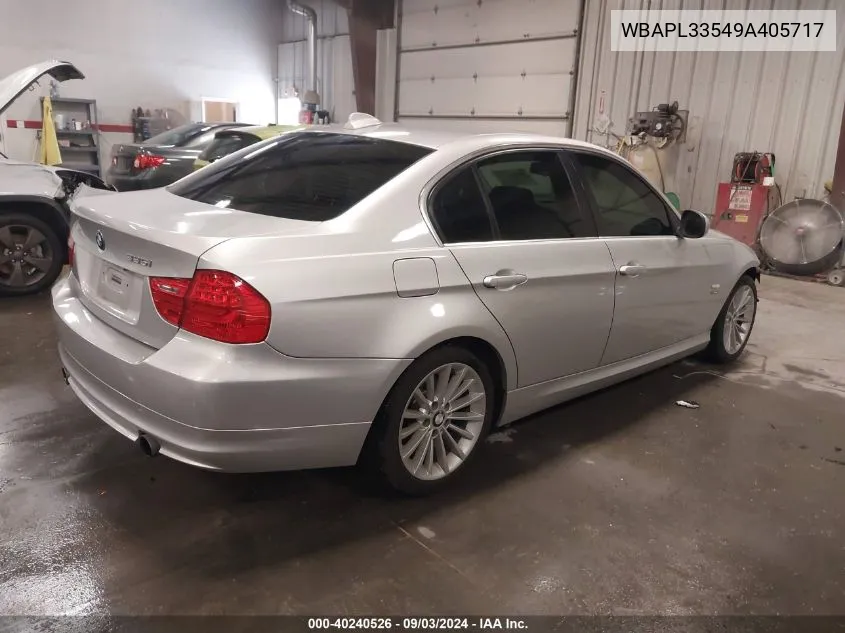 2009 BMW 335I xDrive VIN: WBAPL33549A405717 Lot: 40240526