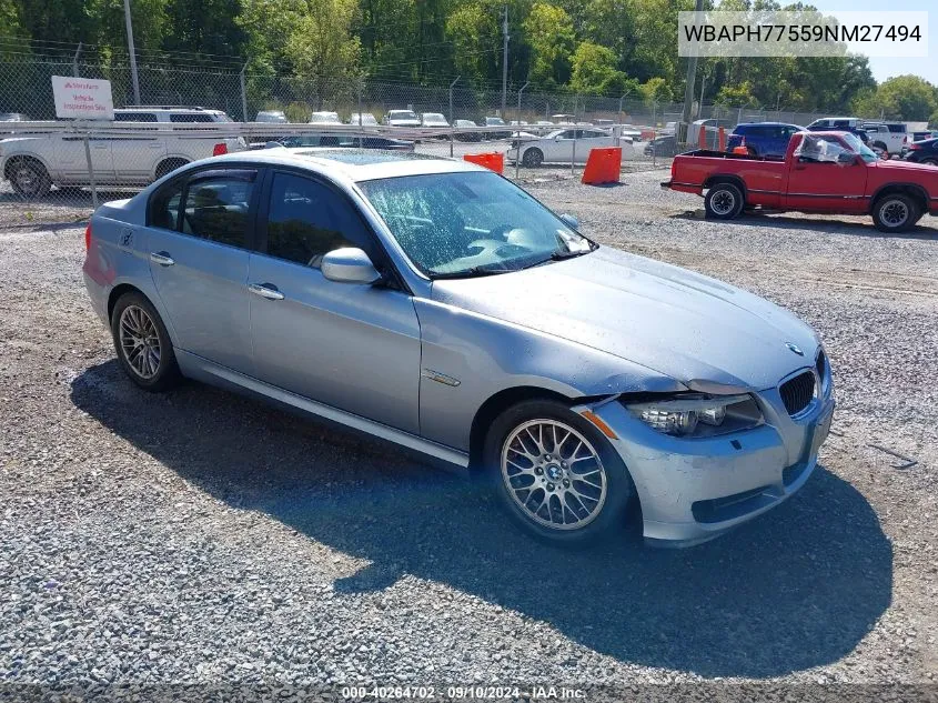 2009 BMW 328I VIN: WBAPH77559NM27494 Lot: 40264702