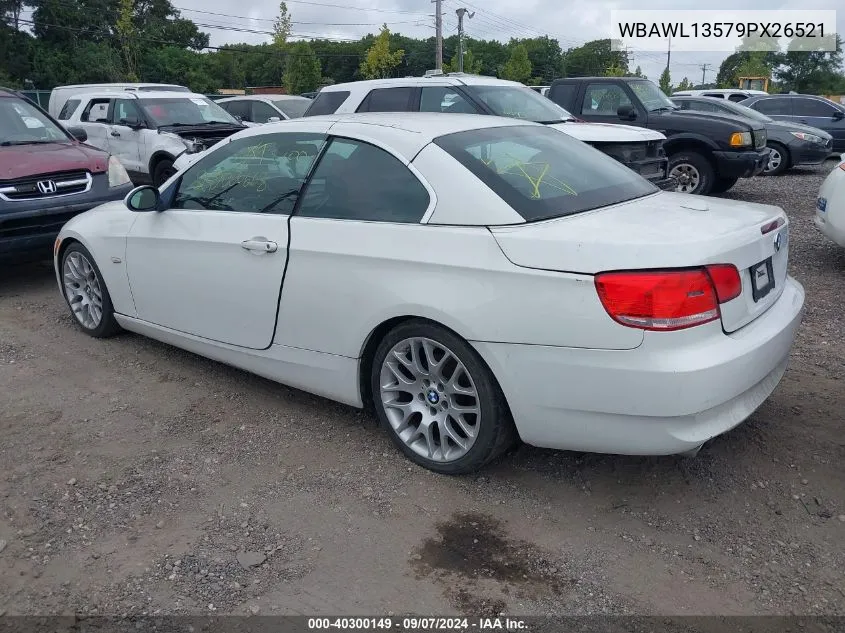 2009 BMW 328I VIN: WBAWL13579PX26521 Lot: 40300149