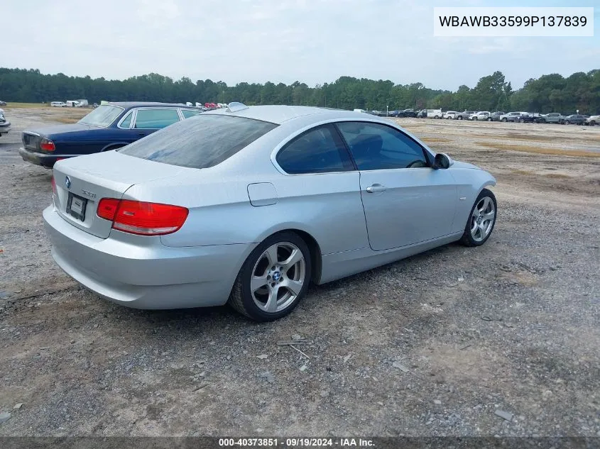 2009 BMW 328I VIN: WBAWB33599P137839 Lot: 40373851