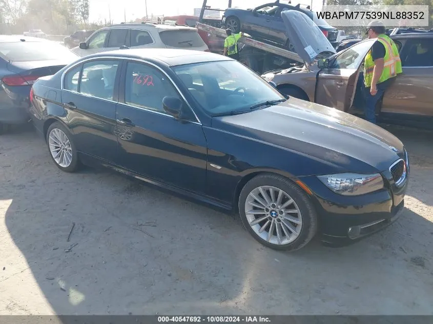 2009 BMW 335I VIN: WBAPM77539NL88352 Lot: 40547692