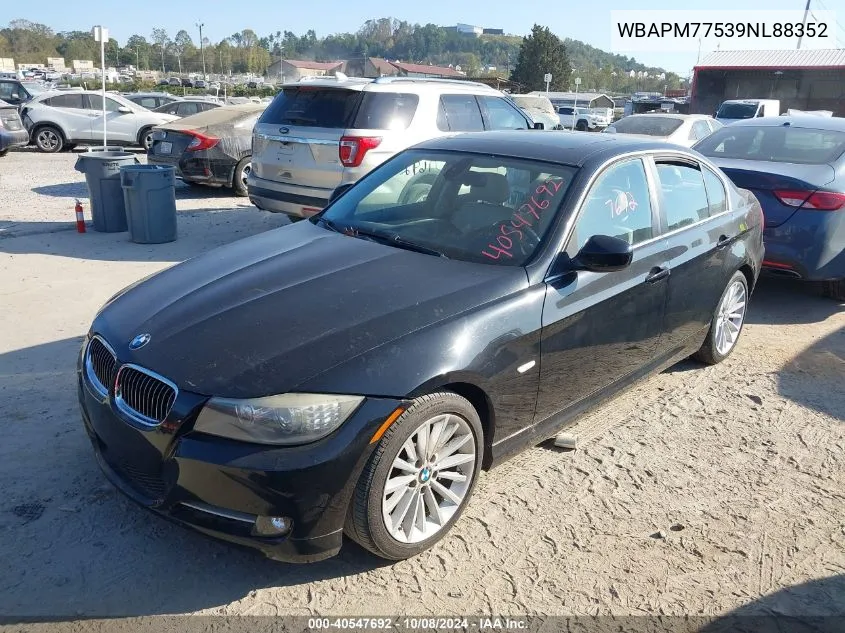 2009 BMW 335I VIN: WBAPM77539NL88352 Lot: 40547692