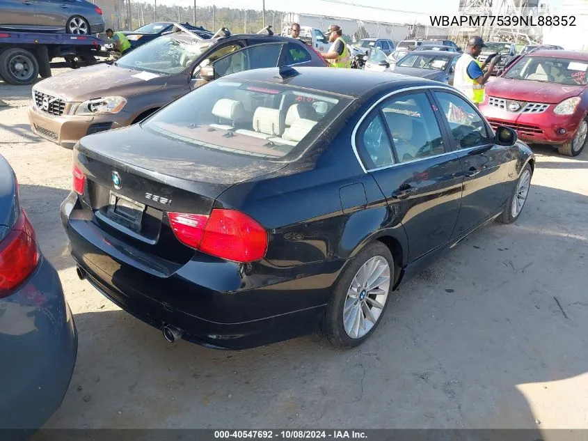 2009 BMW 335I VIN: WBAPM77539NL88352 Lot: 40547692