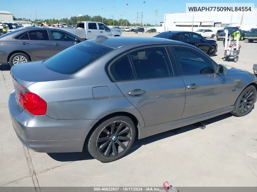 2009 BMW 328I VIN: WBAPH77509NL84554 Lot: 40622937