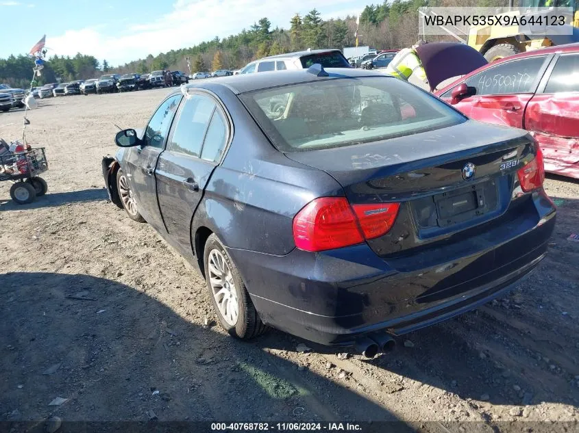 2009 BMW 328I xDrive VIN: WBAPK535X9A644123 Lot: 40768782