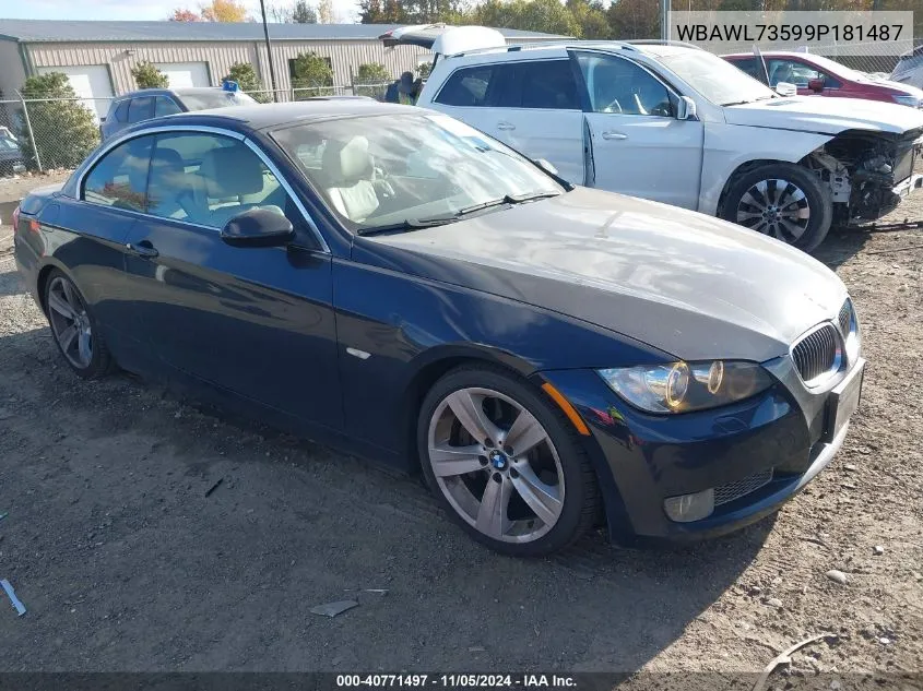 2009 BMW 335I VIN: WBAWL73599P181487 Lot: 40771497