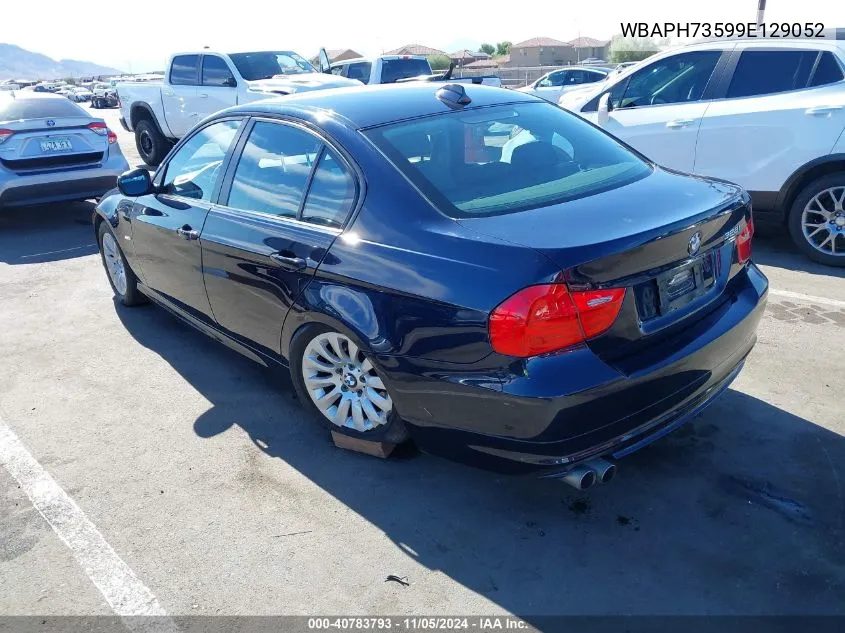 2009 BMW 328I VIN: WBAPH73599E129052 Lot: 40783793