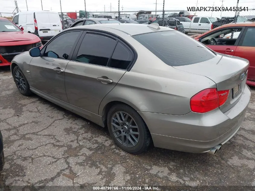 2009 BMW 328I xDrive VIN: WBAPK735X9A453541 Lot: 40799766