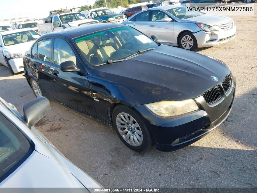 2009 BMW 328I VIN: WBAPH775X9NM27586 Lot: 40813646