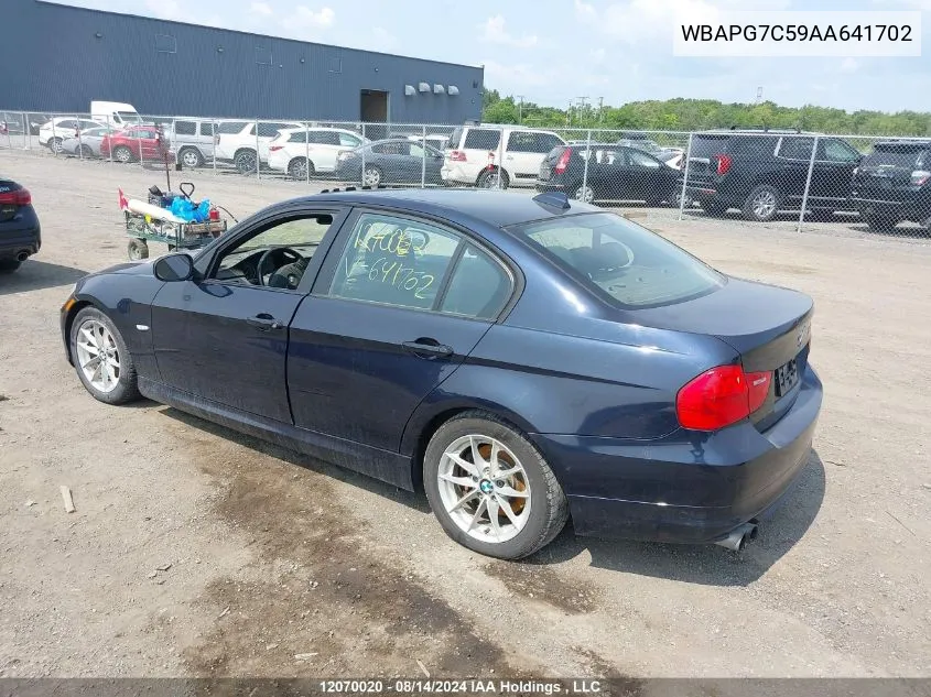 WBAPG7C59AA641702 2010 BMW 3 Series