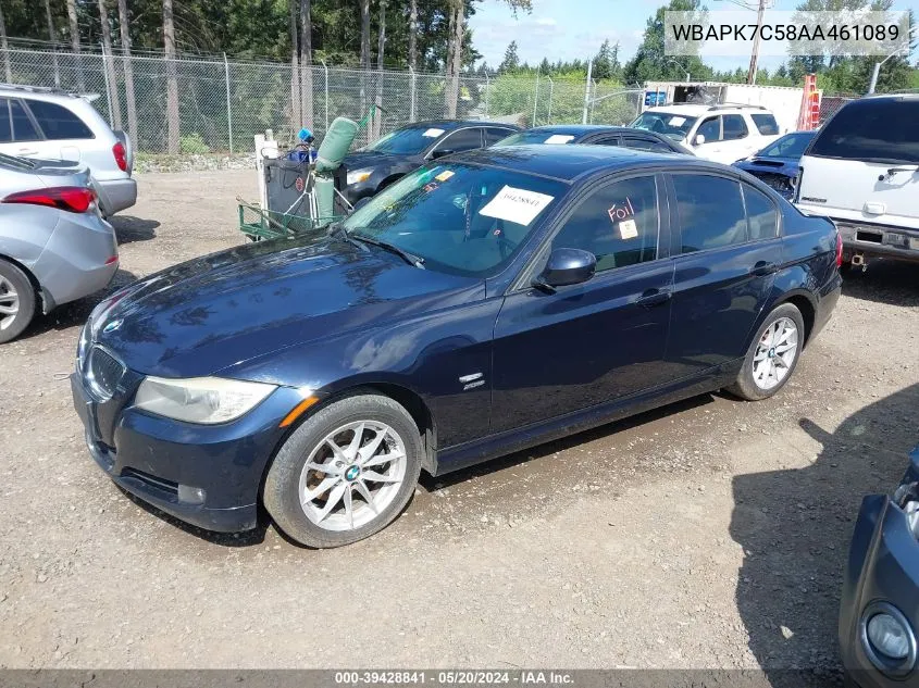 2010 BMW 328I xDrive VIN: WBAPK7C58AA461089 Lot: 39428841