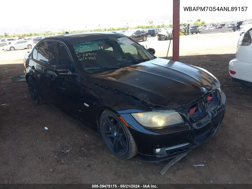 2010 BMW 335I VIN: WBAPM7G54ANL89157 Lot: 39475175