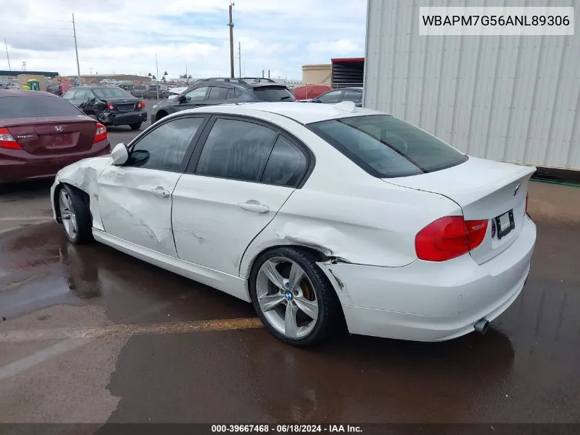 2010 BMW 335I VIN: WBAPM7G56ANL89306 Lot: 39667468