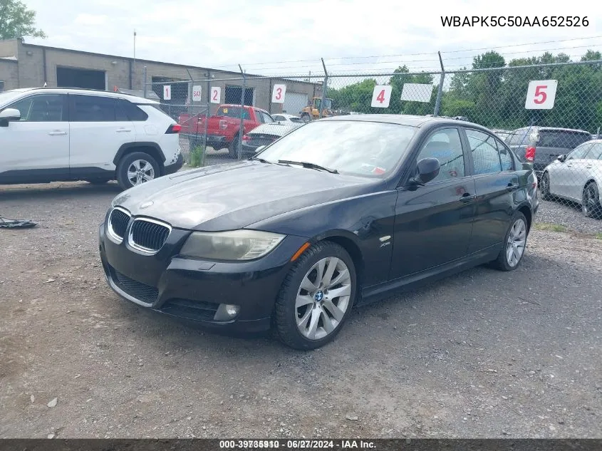 2010 BMW 328I xDrive VIN: WBAPK5C50AA652526 Lot: 39735910