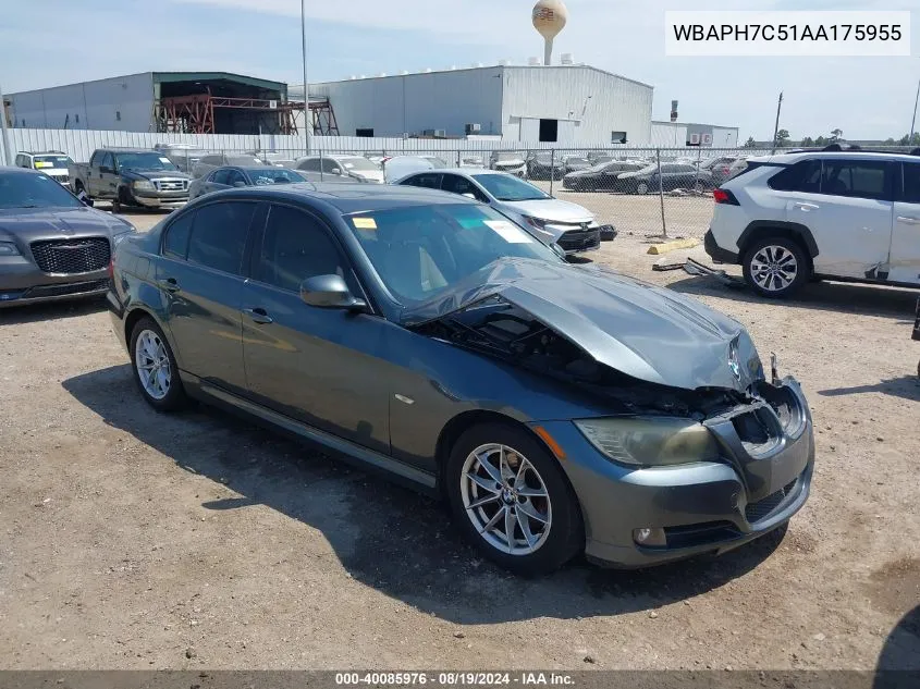 2010 BMW 328I VIN: WBAPH7C51AA175955 Lot: 40085976