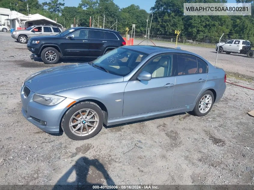 2010 BMW 328 I VIN: WBAPH7C50AA800281 Lot: 40125006