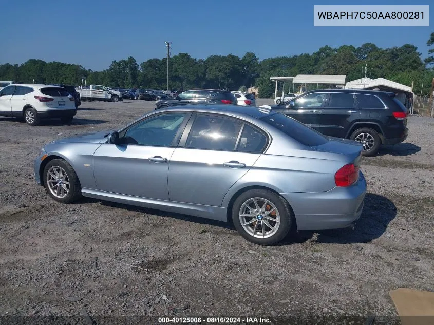 2010 BMW 328 I VIN: WBAPH7C50AA800281 Lot: 40125006