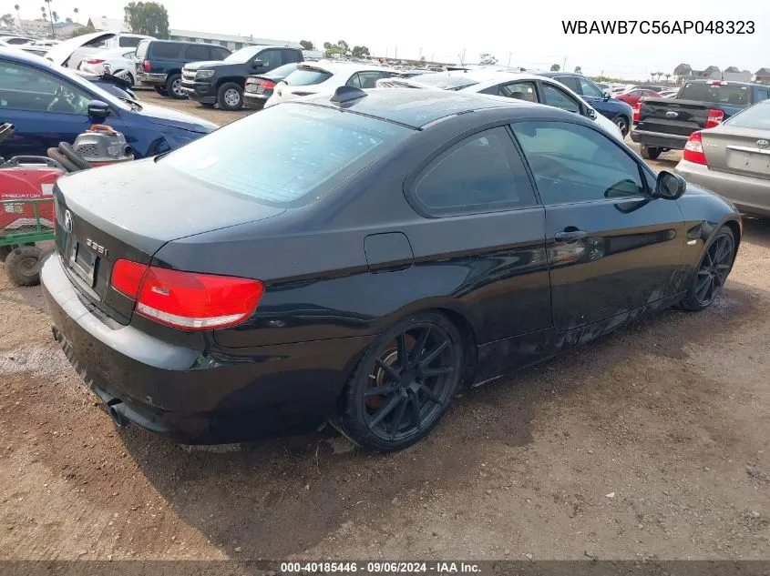 2010 BMW 335I VIN: WBAWB7C56AP048323 Lot: 40185446