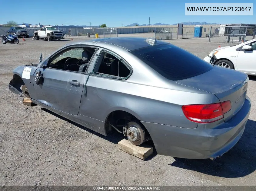 2010 BMW 328I VIN: WBAWV1C57AP123647 Lot: 40198814