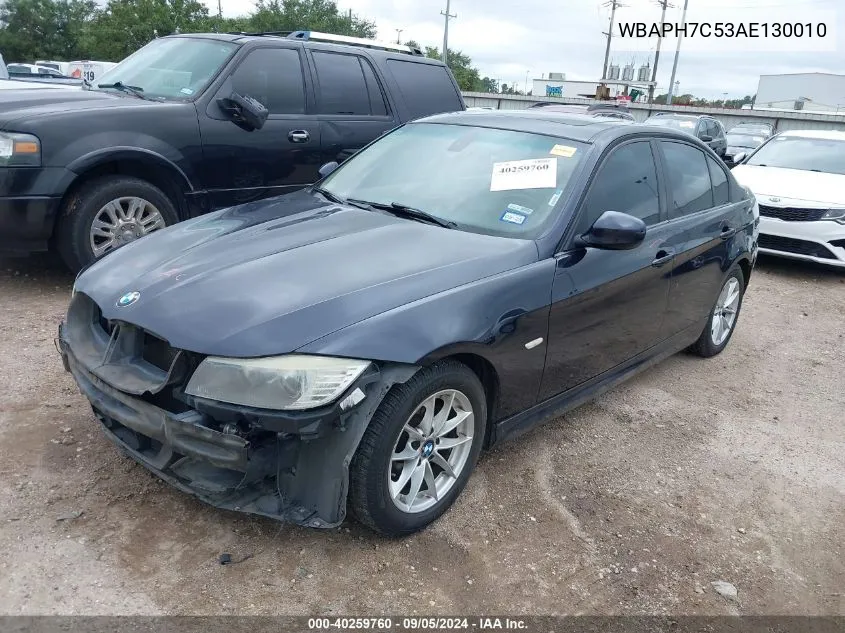 2010 BMW 328I VIN: WBAPH7C53AE130010 Lot: 40259760