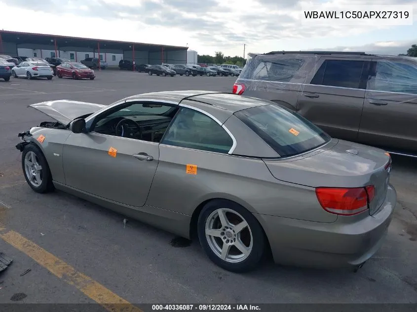 2010 BMW 328I I VIN: WBAWL1C50APX27319 Lot: 40336087