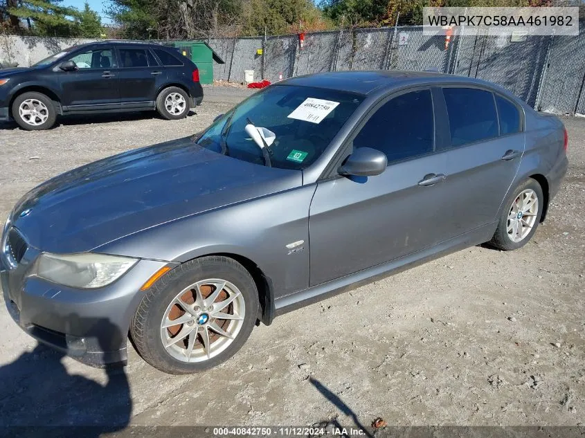 2010 BMW 328I xDrive VIN: WBAPK7C58AA461982 Lot: 40842750