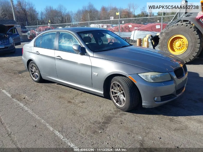 2010 BMW 328I xDrive VIN: WBAPK5C54AA652738 Lot: 40853290